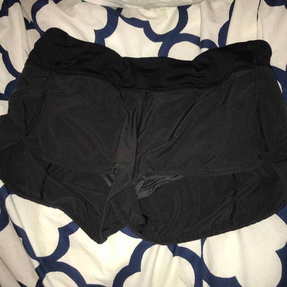 Black lulu speed shorts